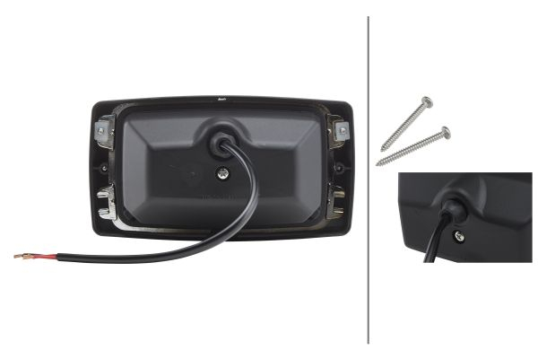 Lampa de lucru (H3/Halogen, 12/24V, 55W, 2300lm, lungime: 250mm, inaltime: 102mm, latime: 182mm, adancime: 95mm) potrivit FENDT 200, 300, 500, 900 01.80- [4]