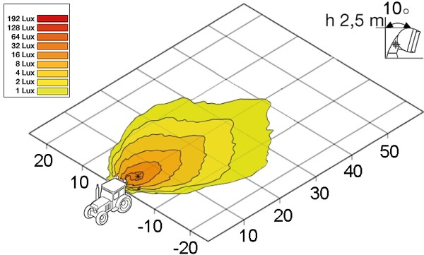 Lampa de lucru (Halogen/HB3, 12V, 13W, inaltime: 122mm, latime: 174mm, adancime: 120mm) potrivit JOHN DEERE 5000, 6000, 7000, 8000, 9000 10.06- [3]