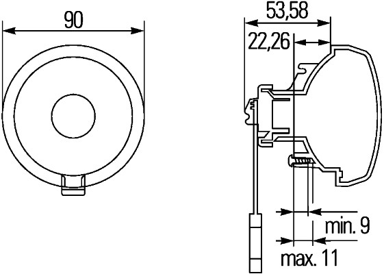 Lampa ceata spate stanga dreapta (universal) [2]