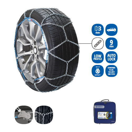 Lanturi zapada VERIGA, autoturisme, certificat O-NORM, certificat austriac. VR5117, marime: 175/75R15; 175/80R15; 185/60R17; 185/65R16; 185/65R17; 185/70R15; 185/80R14; 195/55R16; 195/60R16; 195/65 [3]