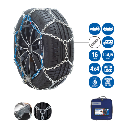 Lanturi zapada VERIGA, autoturisme off-road/vehicule comerciale; vehicule off-road, certificat O-NORM, certificat austriac. VR5117, marime: 235/75R17; 235/75R17.5; 245/70R17.5; 255/20R20; 255/5 [2]