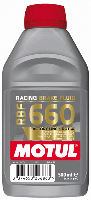 Lichid frana Motul Racing (0,5L) [uscat: 325°C, umed: 205°C, vascozitate: 1698mm²/sec.] SAE J1703; J1704, ISO/DIN 4925 [2]