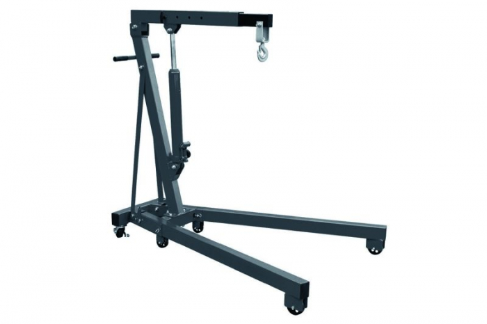 Macara cu motor, capacitate de ridicare: 1000kg, inaltime minima de ridicare 160 mm, inaltime maxima de ridicare: 2040 mm, mobila, culoare: negru, 1 carlig [1]