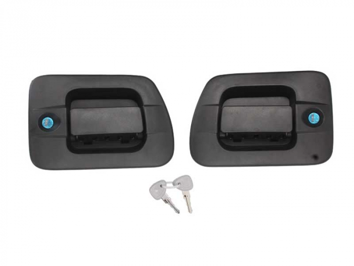 Maner set stanga/dreapta exterior, cu chei, cu incuietoare, negru IVECO EUROCARGO I-III, EUROTECH MH, EUROTECH MP, STRALIS intre 2003-2010 [3]