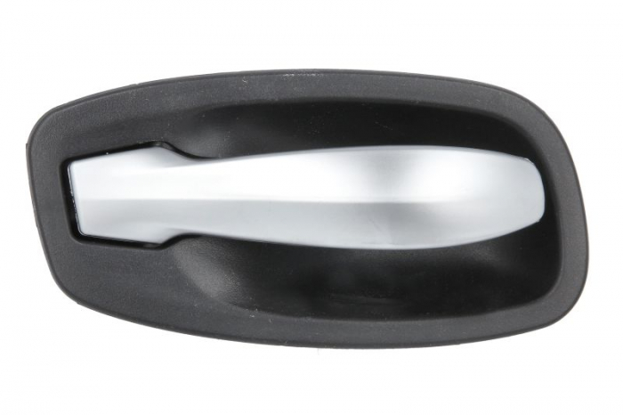 Maner usa Fata/Spate Stanga interior, argintiu/negru potrivit BMW Seria 5 E60, 5 E61 2.0-5.0 2002-2010 [2]