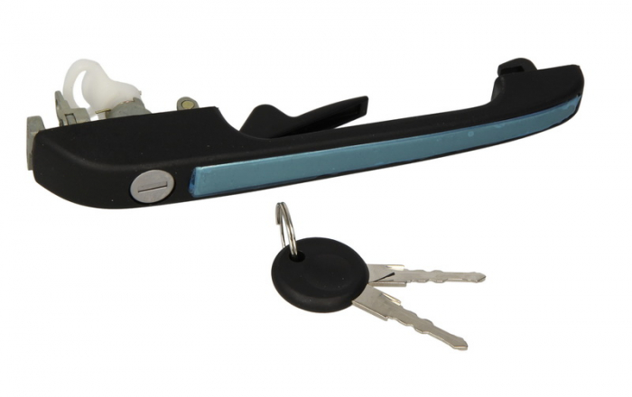 Maner usa Fata Stanga cu cheie, exterior, cu incuietoare, negru potrivit AUDI 80 B2, 90 B2, COUPE B2, QUATTRO 1.3-2.2 1978-1989 [1]