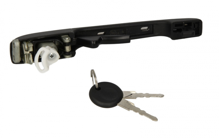 Maner usa Fata Stanga cu cheie, exterior, cu incuietoare, negru potrivit AUDI 80 B2, 90 B2, COUPE B2, QUATTRO 1.3-2.2 1978-1989 [2]