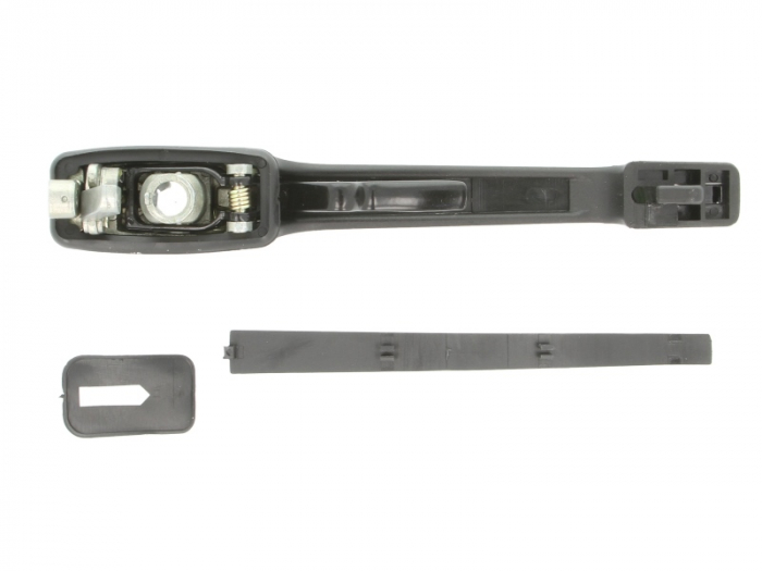 Maner usa Fata Stanga exterior, cu locas incuietoare, crom/negru potrivit VW CADDY I, GOLF II, JETTA II, PASSAT B2, POLO, POLO CLASSIC, POLO II, SCIROCCO 0.9-2.2 1979-1994 [2]