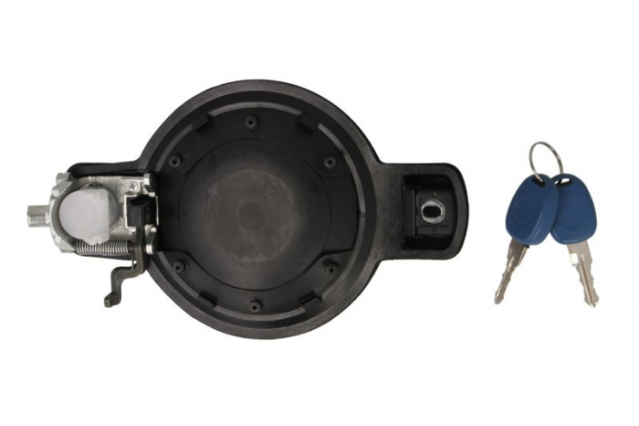 Maner usa fata stanga exterior, cu locas incuietoare, cu incuietoare, texturat negru FIAT DOBLO I intre 2001-2010 [2]