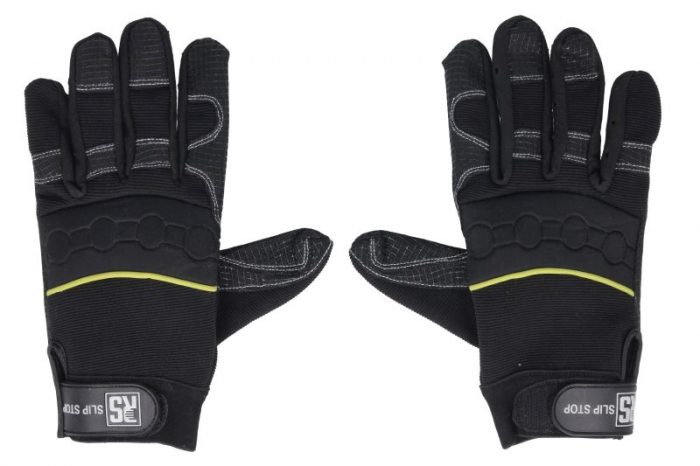 Manusi de protectie, SLIP STOP, marime: 9/L, 1 pereche, culoare: negru, durabilitate: EN 420, cum se foloseste: reutilizabil [1]