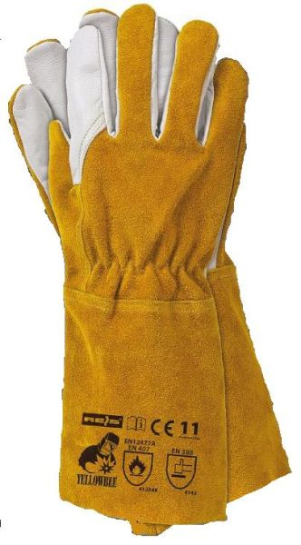 Manusi de protectie, YELLOWBEE, piele, 1 pereche, culoare: galben, cum se foloseste: reutilizabil [1]