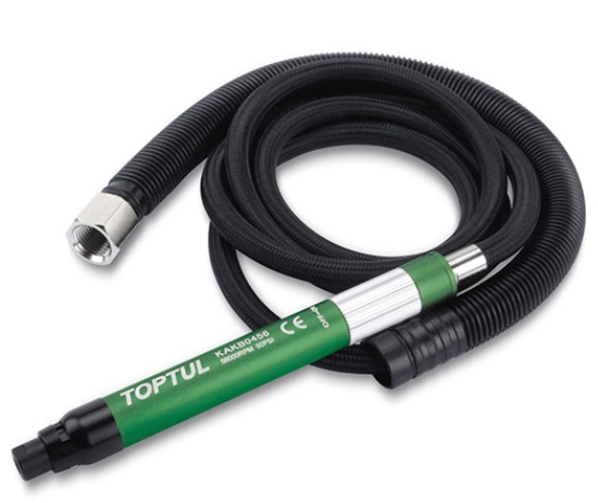 Micro polizor pneumatic TOPTUL KAKB0456, 0.04 kW, 56000 rpm, lungime 139 mm, presiune functionare 6.2 bar, cupla aer 1/4 inch [1]