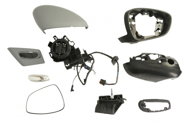 Oglinda dreapta electrica incalzita, albastra, grunduita, cu senzor temperatura CITROEN C5 III dupa 2008 [1]