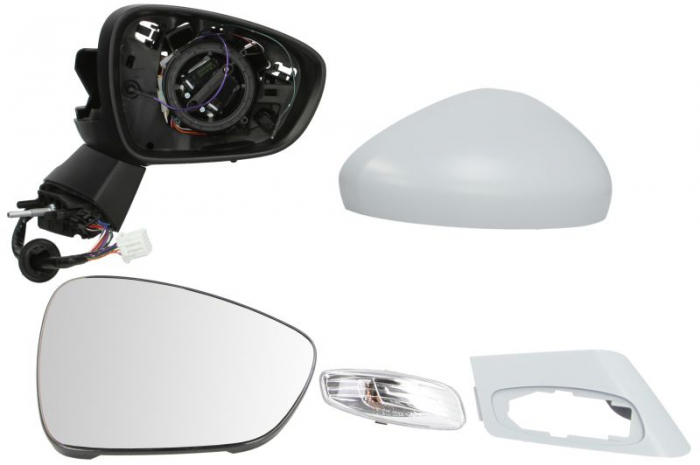 Oglinda dreapta electrica incalzita, crom, grunduita, pliabila electrica, cu senzor temperatura cu lumina CITROEN C4, DS4; DS DS4 intre 2009-2018 [2]