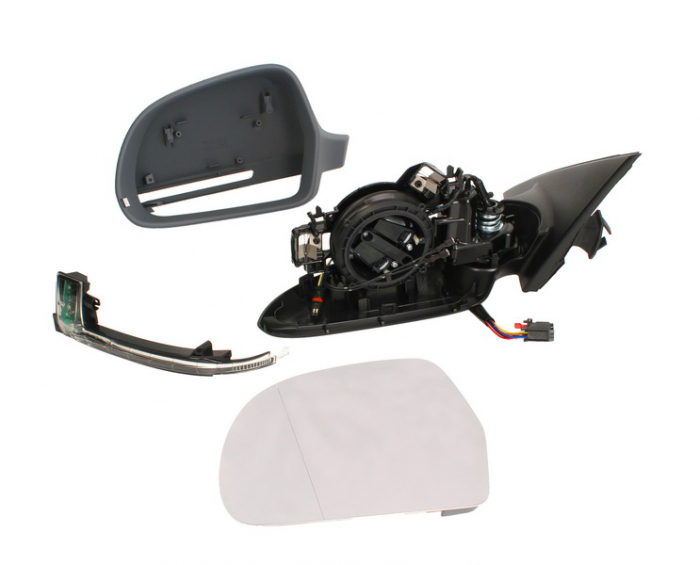 Oglinda stanga electrica, asferic, incalzita, grunduita AUDI A4 intre 2007-2011 [1]