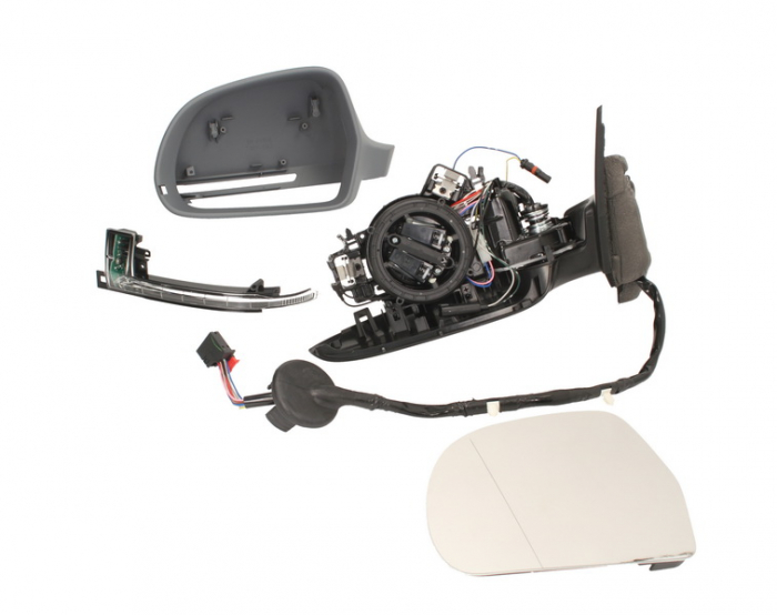 Oglinda stanga electrica, asferic, incalzita, grunduita, pliabila electric AUDI A3 intre 2008-2012 [1]