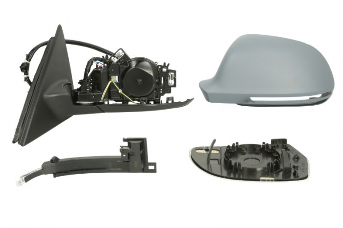 Oglinda stanga electrica, asferic, incalzita, grunduita, pliabila electric AUDI A4 intre 2007-2011 [3]
