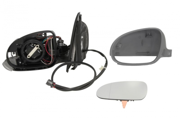Oglinda stanga electrica, asferic, incalzita, grunduita, pliabila electric VW GOLF intre 2003-2009 [1]