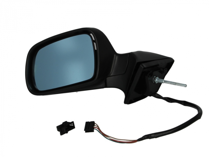Oglinda stanga electrica incalzita, albastra, grunduita PEUGEOT 407 intre 2004-2010 [1]