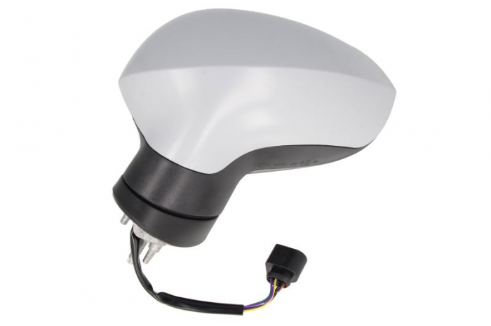 Oglinda stanga electrica incalzita, crom, grunduita, pliabila electric SEAT LEON intre 2009-2012 [2]