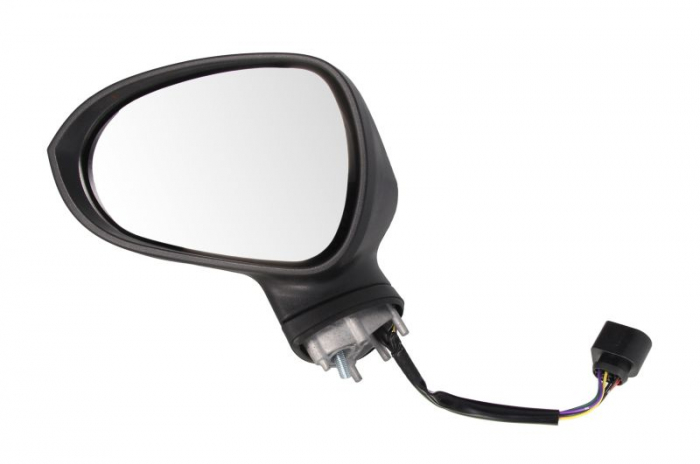 Oglinda stanga electrica incalzita, crom, grunduita, pliabila electric SEAT LEON intre 2009-2012 [1]