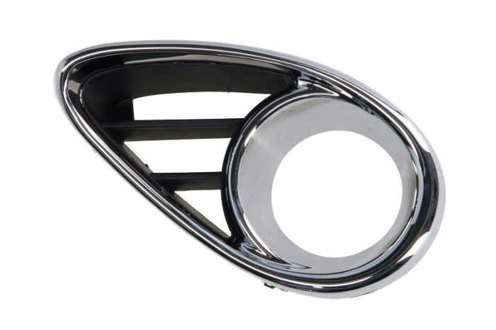 Ornament bara Fata Stanga (cadru cromat, cu gauri pentru lampa de ceata, negru) potrivit INFINITI FX, QX70 10.08- 03.08- [1]