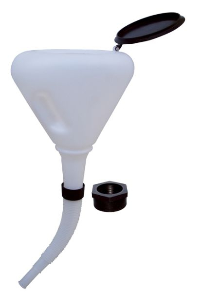 Pâlnie transparentă PROFITOOL cu capac, capacitate 3 l, lungime tub de umplere 240 mm [1]