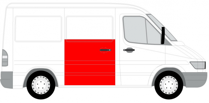 Panou inalt pentru reparatie usa culisanta MERCEDES SPRINTER; VW LT intre 1995-2006 [2]