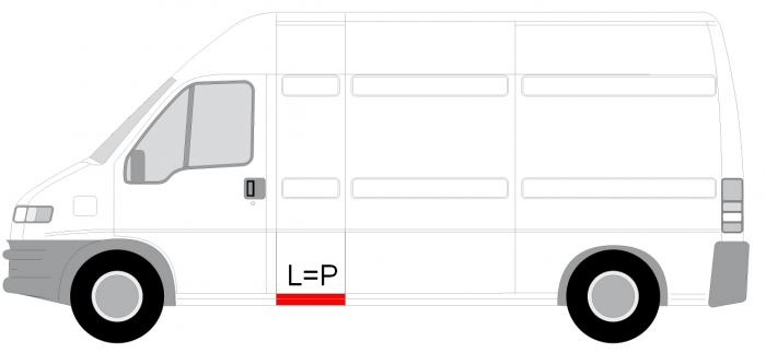 Panou lateral stanga/dreapta varianta lunga partea inferioara, lungime 15cm, lungime 50cm CITROEN JUMPER; FIAT DUCATO; PEUGEOT BOXER intre 1994-2006 [2]