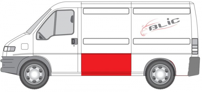 Panou lateral Stanga (model lung; model mediu, partea inferioara, inaltime 60cm, lungime 140cm) potrivit CITROEN JUMPER I; FIAT DUCATO; PEUGEOT BOXER -09.06 [3]
