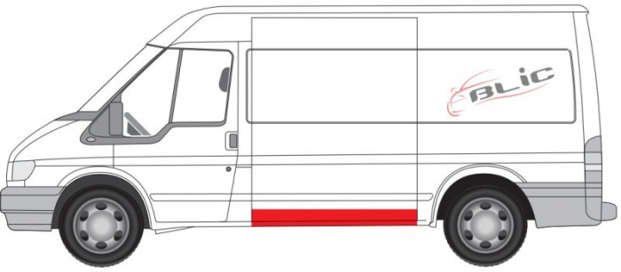 Panou lateral stanga varianta lunga, partea inferioara, lungime 18cm FORD TRANSIT intre 2000-2014 [2]