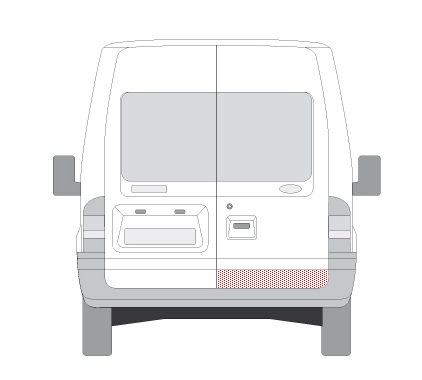 Panou pentru reparatie Usa spate dreapta duct FORD TRANSIT intre 2000-2013 [2]