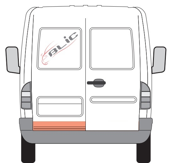 Panou pentru reparatie Usa spate stanga MERCEDES SPRINTER 2-T 901, 902, SPRINTER 3-T 903, SPRINTER 4-T 904; VW LT 28-35 II, LT 28-46 II intre 1995-2006 [3]