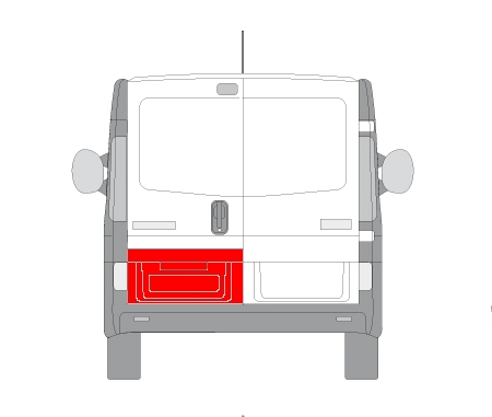 Panou pentru reparatie Usa spate stanga partea inferioara NISSAN PRIMASTAR; OPEL VIVARO; RENAULT TRAFIC intre 2010-2016 [2]