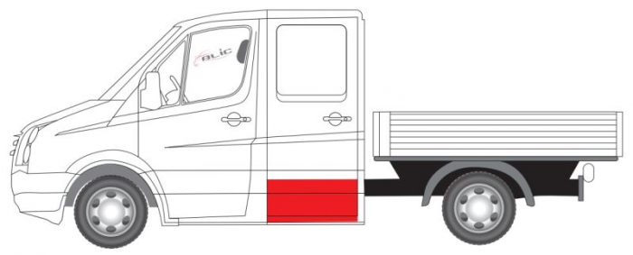 Panou reparatie usa Dreapta/Stanga cabina dubla, lungime 32mm potrivit MERCEDES SPRINTER 3,5-T B906, SPRINTER 3-T B906, SPRINTER 3-T B910, SPRINTER 4 2006-2018 [2]