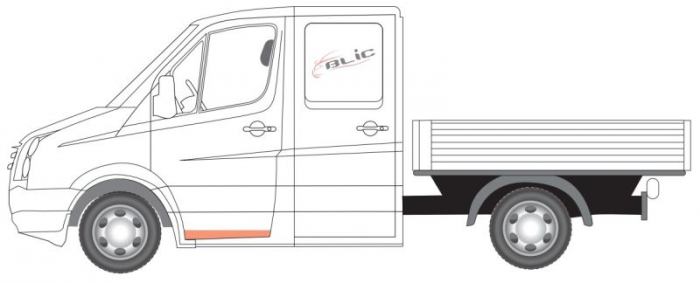 Panou reparatie usa Fata Dreapta/Stanga cabina dubla potrivit MERCEDES SPRINTER 3,5-T B906, SPRINTER 3-T B906, SPRINTER 3-T B910, SPRINTER 4,6-T B906 2006-2018 [2]