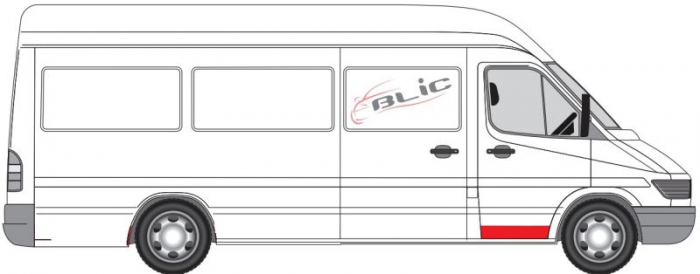 Panou reparatie usa Fata Dreapta (strat, partea inferioara, inaltime 200mm) potrivit MERCEDES SPRINTER 2-T (B901, B902), SPRINTER 3-T (B903), SPRINTER 4-T (B904) 02.95-05.06 [2]