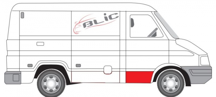 Panou reparatie usa Fata Dreapta (strat, partea inferioara) potrivit IVECO DAILY I, DAILY II 06.90-05.99 [3]