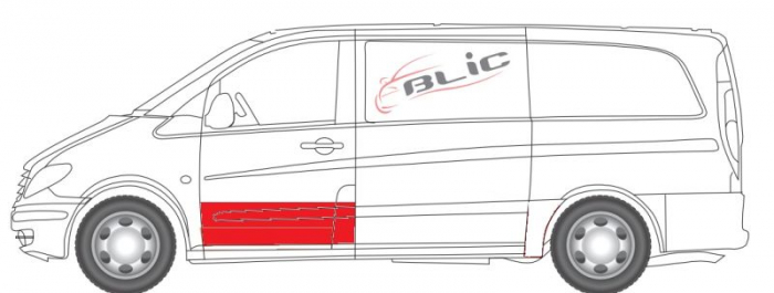 Panou reparatie usa Fata Stanga (Panou de reparatii) potrivit MERCEDES VARIO, VARIO (B667, B670, B668), VARIO (B670), VARIO (B670, B668, B667) 09.96- [2]