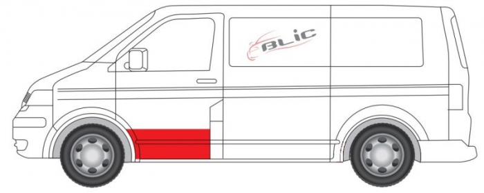 Panou reparatie usa Fata Stanga (strat, inaltime 300mm) potrivit VW MULTIVAN T5, TRANSPORTER T5 04.03- [2]