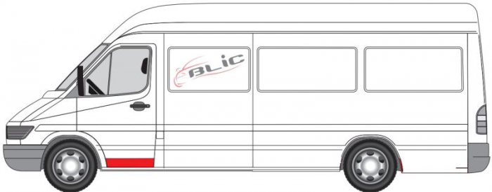 Panou reparatie usa Fata Stanga (strat, partea inferioara, inaltime 200mm) potrivit MERCEDES SPRINTER 2-T (B901, B902), SPRINTER 3-T (B903), SPRINTER 4-T (B904) 02.95-05.06 [2]
