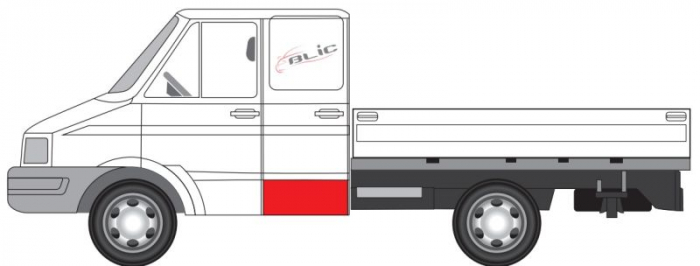 Panou reparatie usa Spate Dreapta/Stanga (strat, partea inferioara, cabina dubla) potrivit IVECO DAILY I, DAILY II 01.78-05.99 [2]