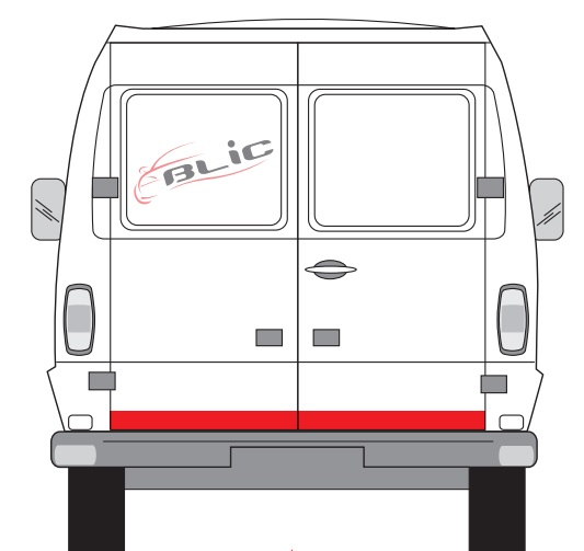 Panou reparatie usa Spate Dreapta/Stanga (strat, partea inferioara, inaltime 140mm) potrivit MERCEDES SPRINTER 2-T (B901, B902), SPRINTER 3-T (B903), SPRINTER 4-T (B904) 02.95-05.06 [3]