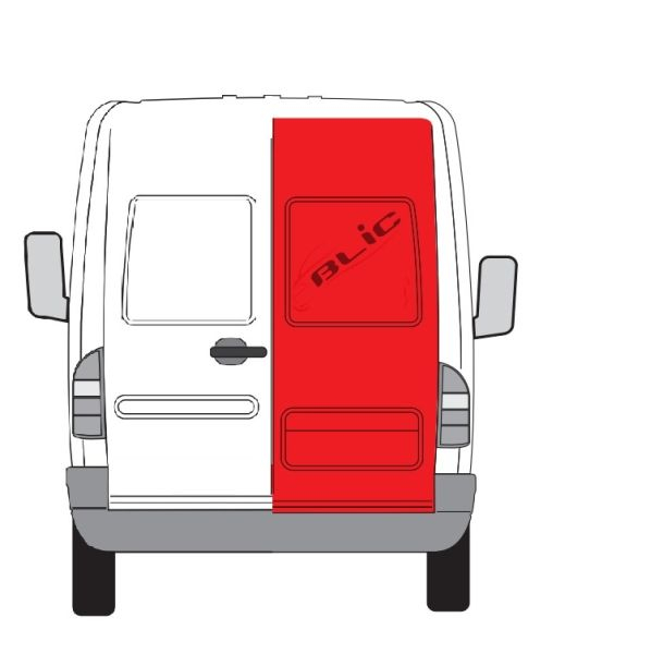 Panou reparatie usa Spate Dreapta (strat) potrivit MERCEDES SPRINTER 2-T (B901, B902), SPRINTER 3-T (B903), SPRINTER 4-T (B904), SPRINTER 5-T (B905); VW LT 28-35 II, LT 28-46 II 02.95-05.06 [2]