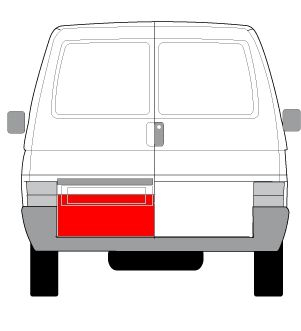 Panou reparatie usa Spate Stanga (strat, partea inferioara) potrivit VW TRANSPORTER T4 07.90-04.03 [2]