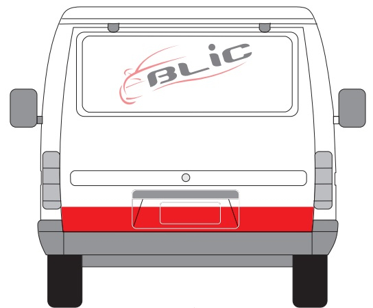 Panou reparatie usa Spate (strat, partea inferioara, clapa, inaltime 200mm) potrivit FORD TRANSIT, TRANSIT TOURNEO 09.85-12.00 [2]