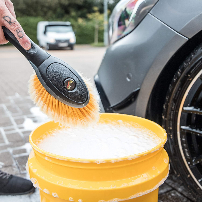 Perie auto pentru curatare jante si anvelope, Meguiar's, Versa-Angle Wheel Face Brush [2]