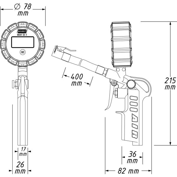 Pistol de spalare cu jet, pentru pompare, digital, bar presiune: 12 bar, vehicule agricole; autobuze; masini de livrare; autoturisme; Camioane [3]