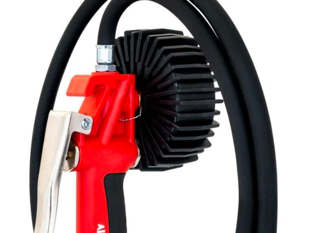 Pistol de umflare, pentru pompare, pentru verificarea presiunii aerului, analog, presiune bar: 0-10 bar, presiune psi: 0-145 psi, conector: 1/4 SKP, masini de livrare; autoturisme de pasageri [3]