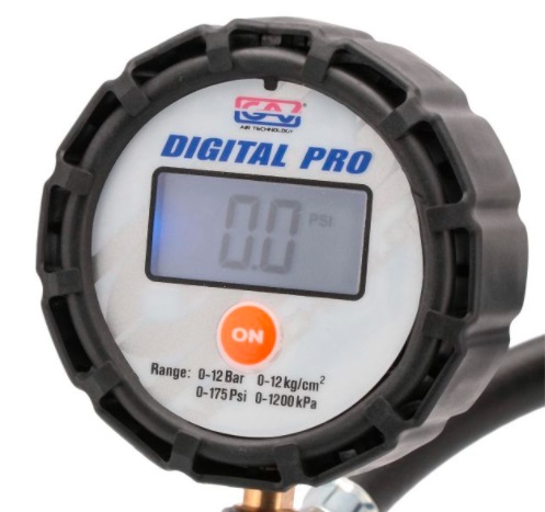 Pistol de umflare, pentru pompare, pentru verificarea presiunii aerului, digital, presiune bar: 0-12 bar, presiune psi: 0-174 psi, conector: 1/4, vehicule agricole; autobuze; masini de livrare; autotu [4]